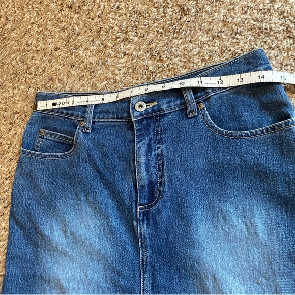 Lazer Jeans Denim Skirt Juniors Size 5 Y2K Front Slit - Picture 6 of 6